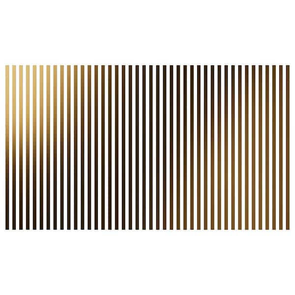 Ekena Millwork Adjustable Slat Wall 1/8 in. T x 1 ft. W x 4 ft. L Gold Mirror Acrylic Decorative Wall Paneling (42-Pack)