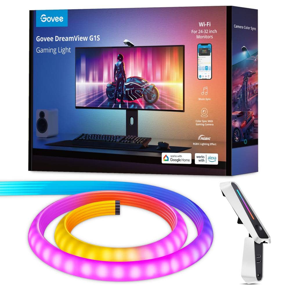  Govee RGBIC Light Bars, 15 Inches WiFi TV Backlight