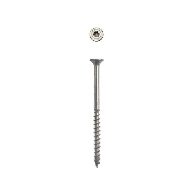 #9 x 2-1/2 in. Exterior Flat Head Deck Wood Screws Construction Torx T-Star Plus (1500 Each) Bulk Pail Bit Included
