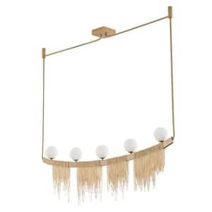 Bentlee 5-Light Gold Chandelier