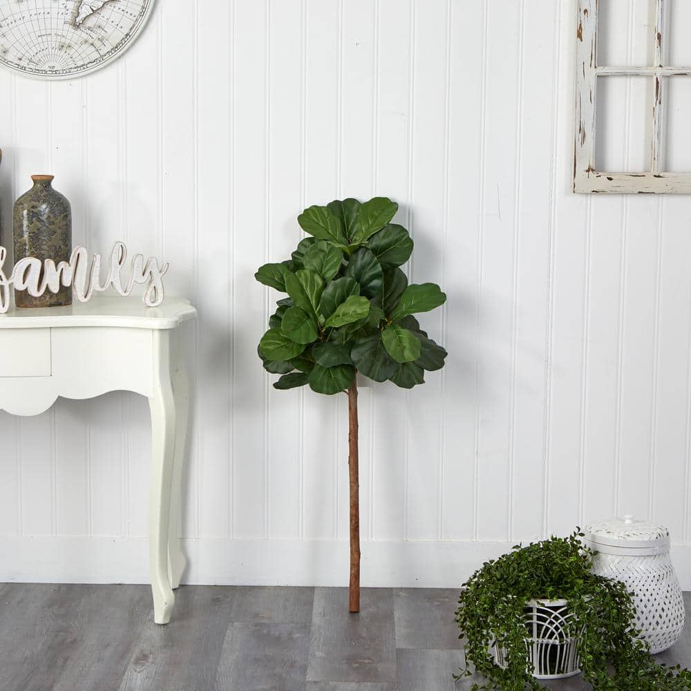 3.5 ft. Artificial Fiddle Leaf Tree (No Pot)