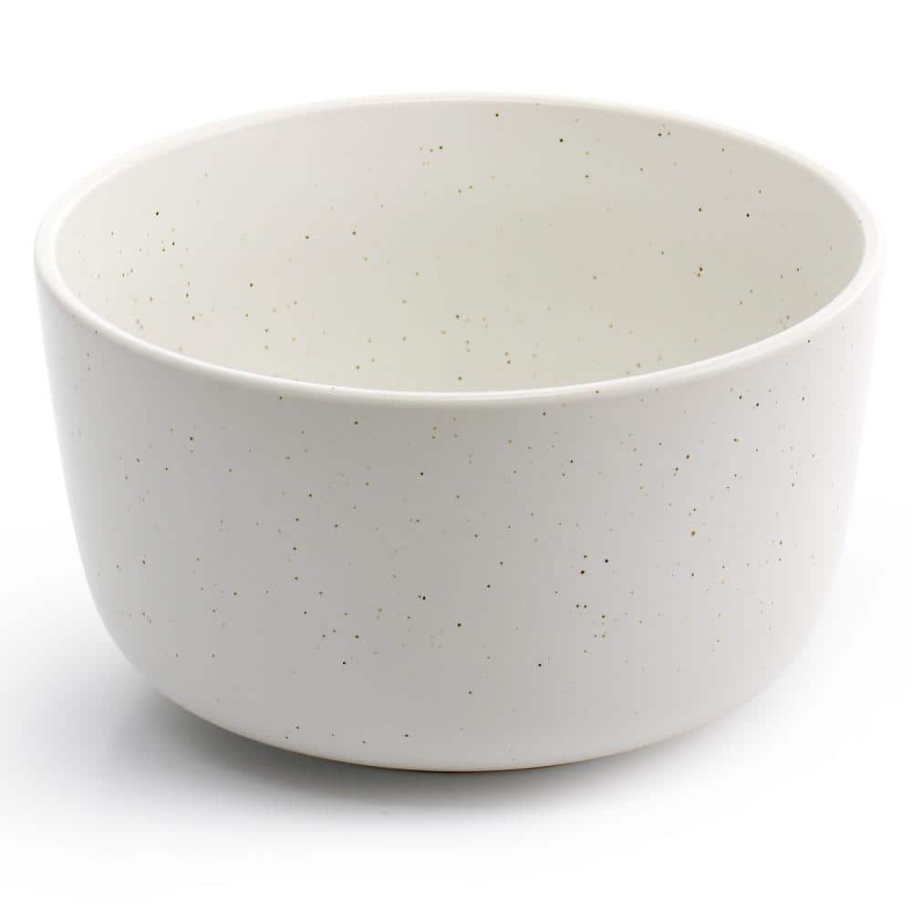 Sea Salt White 5.5 Inch Round Stoneware Bowl Set, 6 Pieces