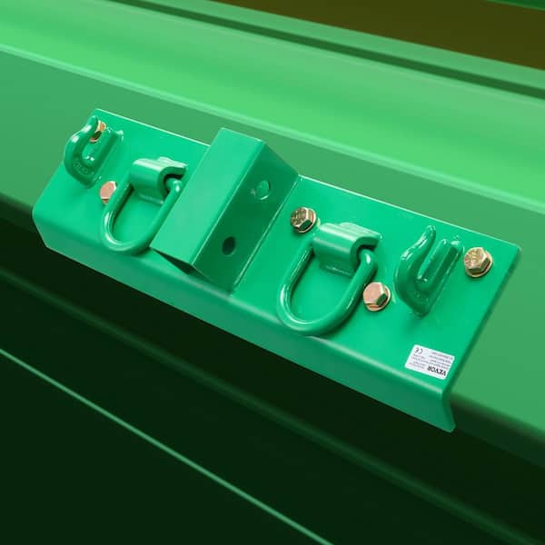 Tractor Bucket Hook with Tie Down Ring, 12,000 lbs., Grade 70 Forged Steel Heavy Duty Bolt-On Grab Hook Trailer Kit