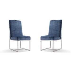 Element Blue Velvet Dining Chair (Set of 2)