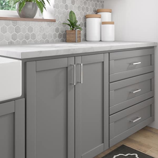 Lambton Collection 5-1/16 in. (128 mm) Modern Polished Nickel Rectangular Cabinet Bar Pull