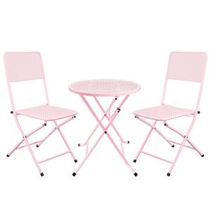 pink outdoor dining set