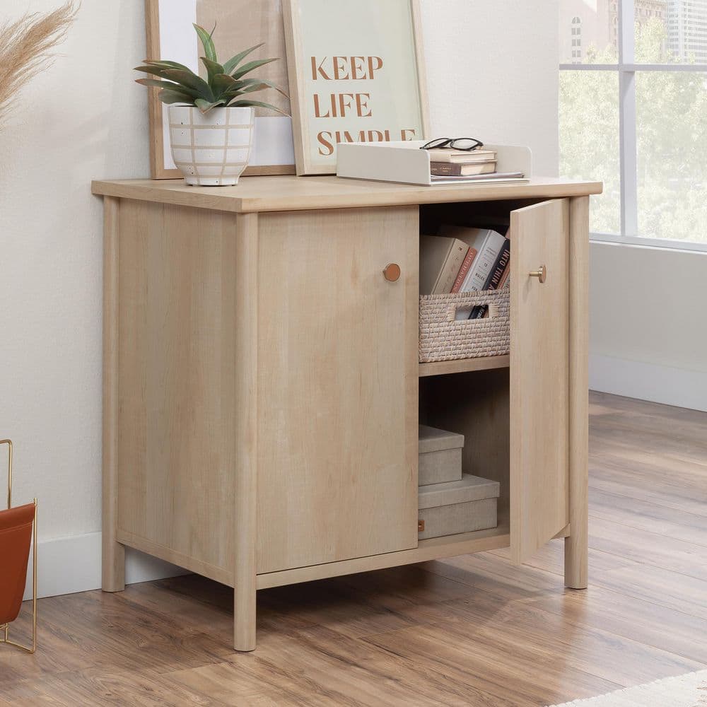Natural Maple Adjustable Shelf Office Storage Cabinet