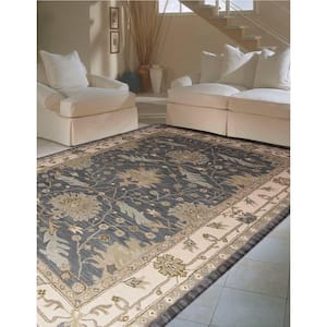 India House Oasis Blue 4 ft. x 6 ft. Global Traditional Area Rug