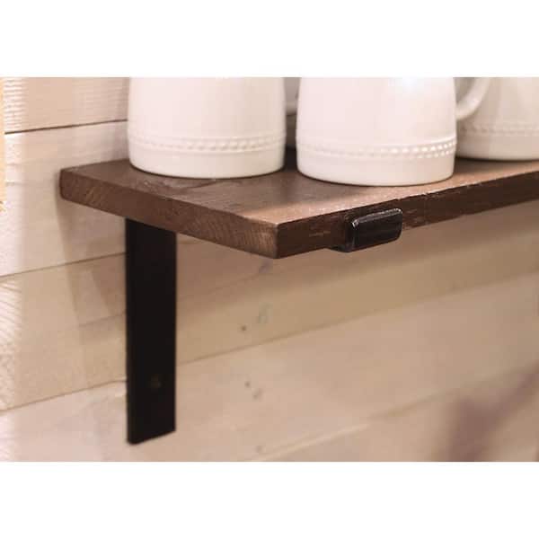 Ideal for 6" - 8" Shelves Wooden Shelf Brackets x 2 