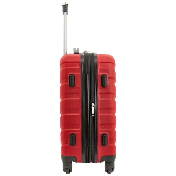 Wrangler 4-Piece Red Hardside Verticals Set and 2-Packing Cubes WR