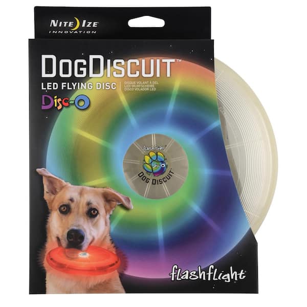 dictator binnenplaats voetstuk Nite Ize Flashflight Dog Discuit LED Flying Disc-O FFDD-07-R8 - The Home  Depot