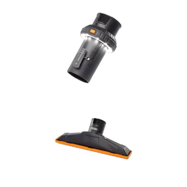 2-1/2 in. LED Lighted Passthrough Cuff and NXT Max Locking Floor Tool for RIDGID Wet Dry Vacs