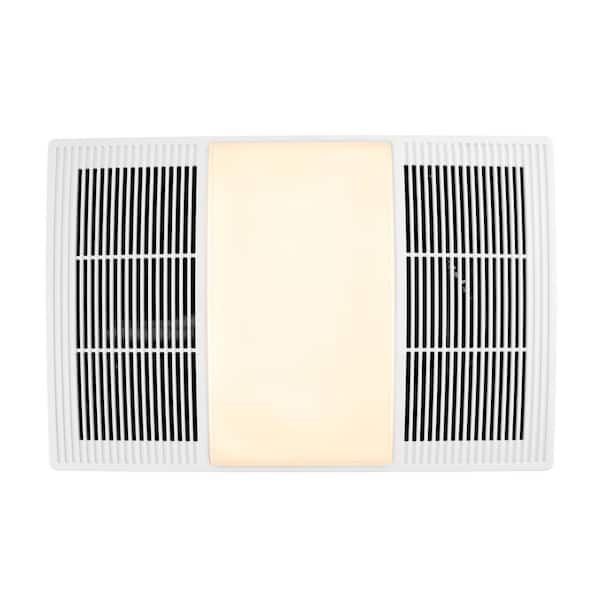 100/110 CFM Size Heater Exhaust Cover Upgrade with Dimmable LED and Color Adjustable CCT Lighting