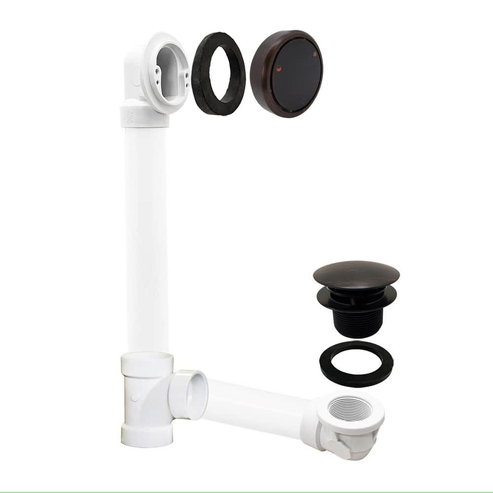 Plumber's Pack Full or Partial Closing Metal Overflow with Drain and Tee, Antique Bronze price history on PriceWatchPro