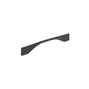 Creston Collection 6-5/16 in. to 7-9/16 in. (160 mm to 192 mm) Center-to-Center Matte Black Contemporary Drawer Pull