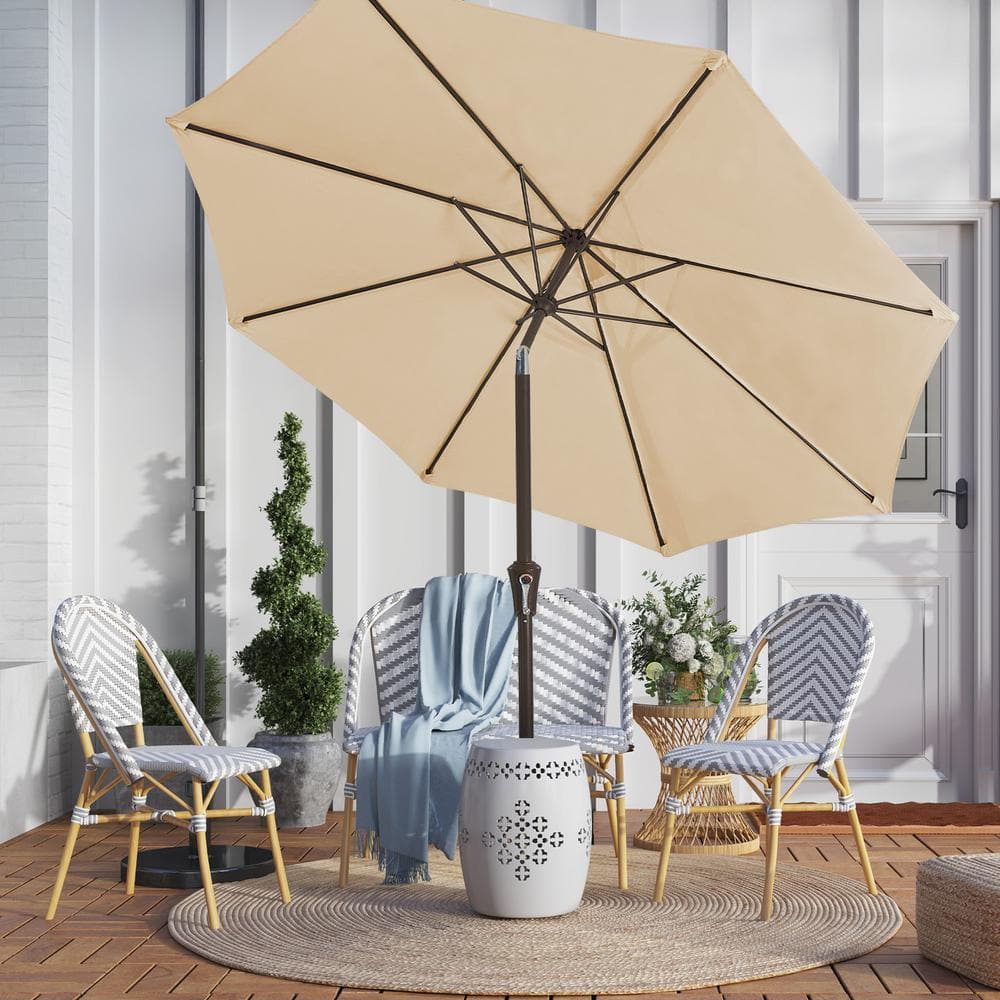 8 ft offset patio umbrella Mondawe 8 x 8 ft Offset Cantilever Patio Umbrella Square Hanging Outdoor Market Umbrella with 360 Degree Rotation in Red
