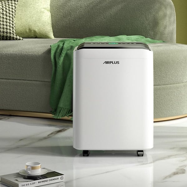 70 pt. 4,500 sq. ft. Dehumidifier in White with Drain Hose and Bucket, Auto  Defrost, Low Noise, Dehumidify Efficiently