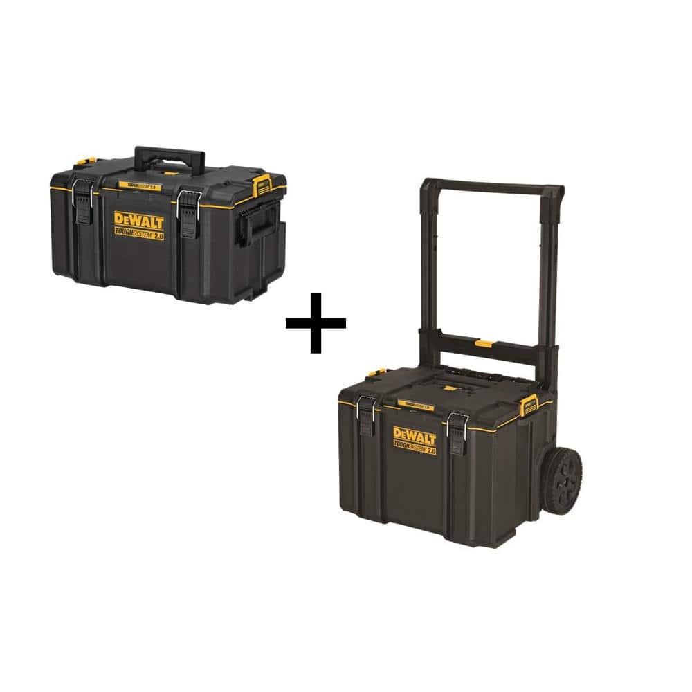 DEWALT TOUGHSYSTEM 2.0 22 in. Large Tool Box and TOUGHSYSTEM 2.0