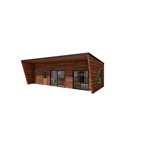 Unbranded Sea Breeze 366 sq. ft. 1 Bedroom Tiny Home Steel Frame Building Kit ADU Cabin Guest House Home Office