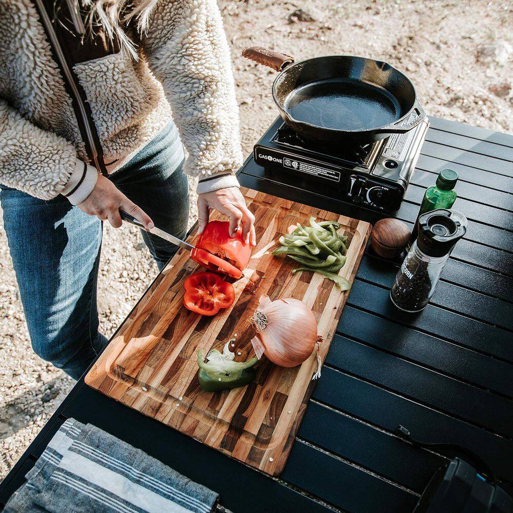 Black Portable Gas Stove with Carrying Case, 9,000 BTU