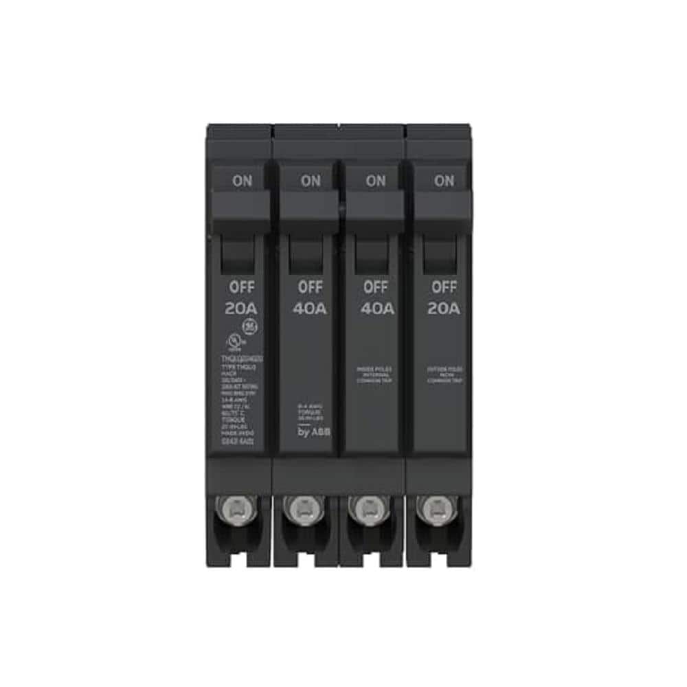 Q-Line 2-20 Amp Single-Pole 1-40 Amp Double-Pole Quad 120/240-Volts Circuit