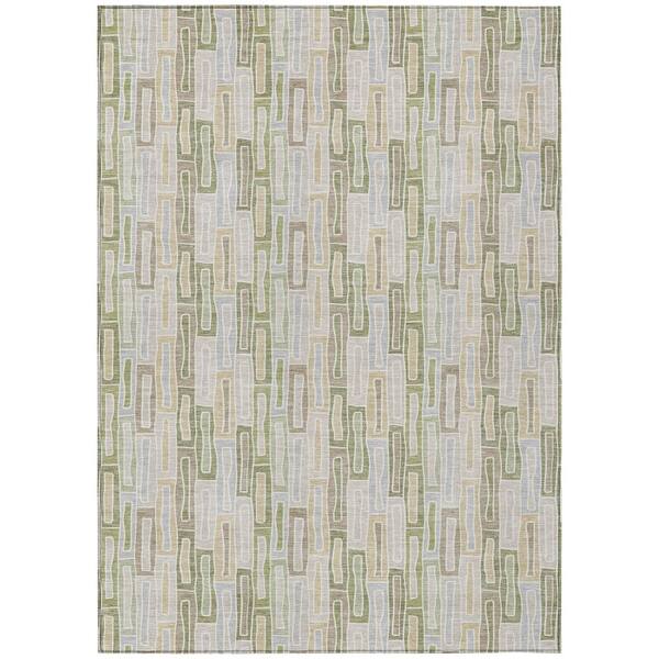 Chantille Machine Washable Indoor/Outdoor Abstract ACN3054 Sage 9 ft. x 12 ft. Area Rug