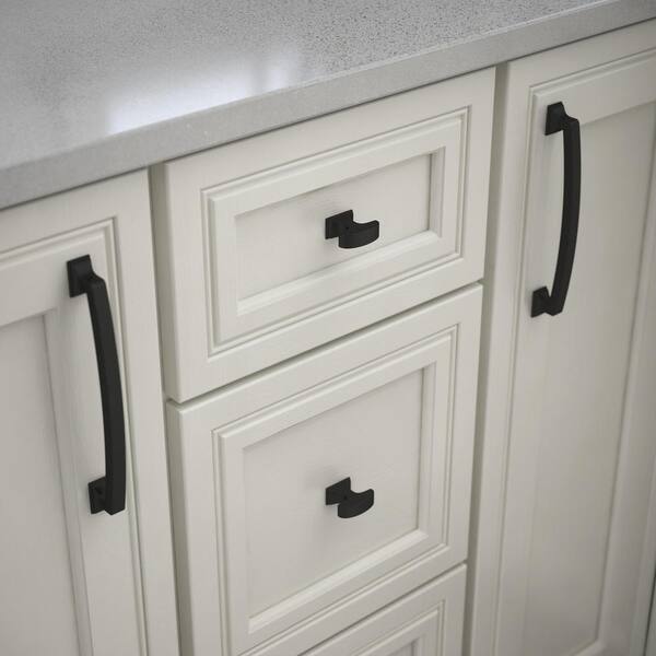 12-Pack Classic Edge 6-5/16 in. (160 mm) Classic Matte Black Cabinet Drawer Pulls