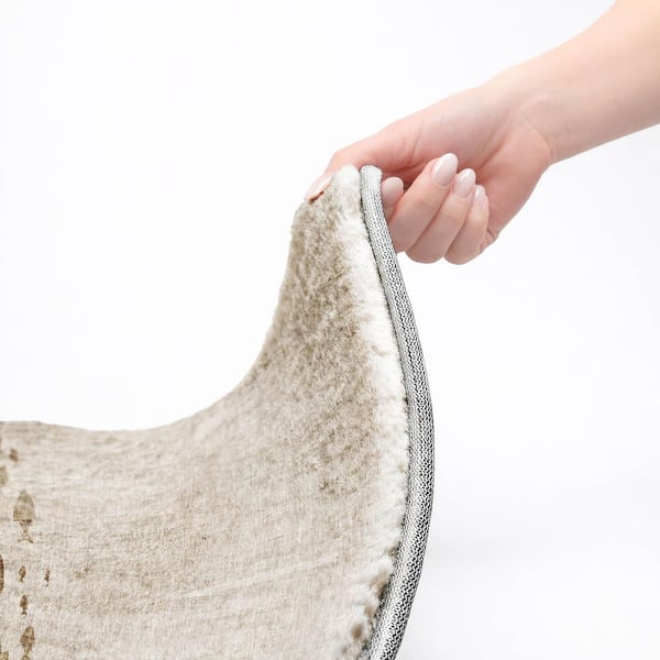 Dream Shag Premium Machine Washable Abstract ADS627 Taupe 10 ft. x 14 ft. Area Rug
