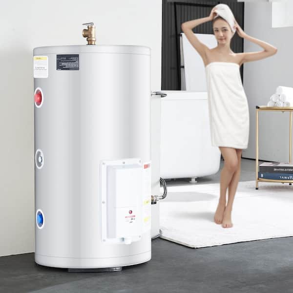 Electric Water Heater, 18 gal., 1600W Tank Hot Water Heater with 1-Year Tank Warranty for Shower, Bath