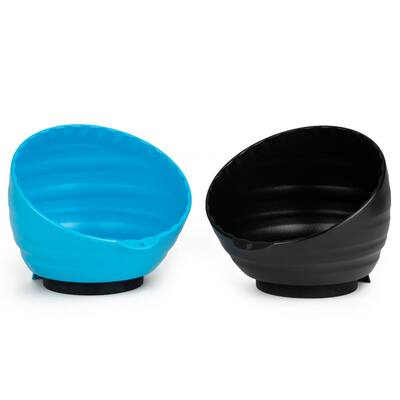 Magnetic Single-Compartment Small Parts Organizer Bowl Set (2-Piece)