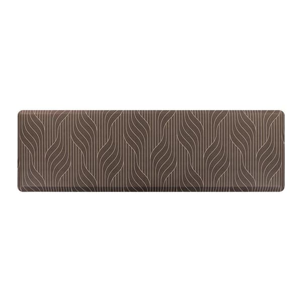 Sole Comfort New Wave 22 in. x 72 in. Brown Anti-Fatigue Comfort Mat