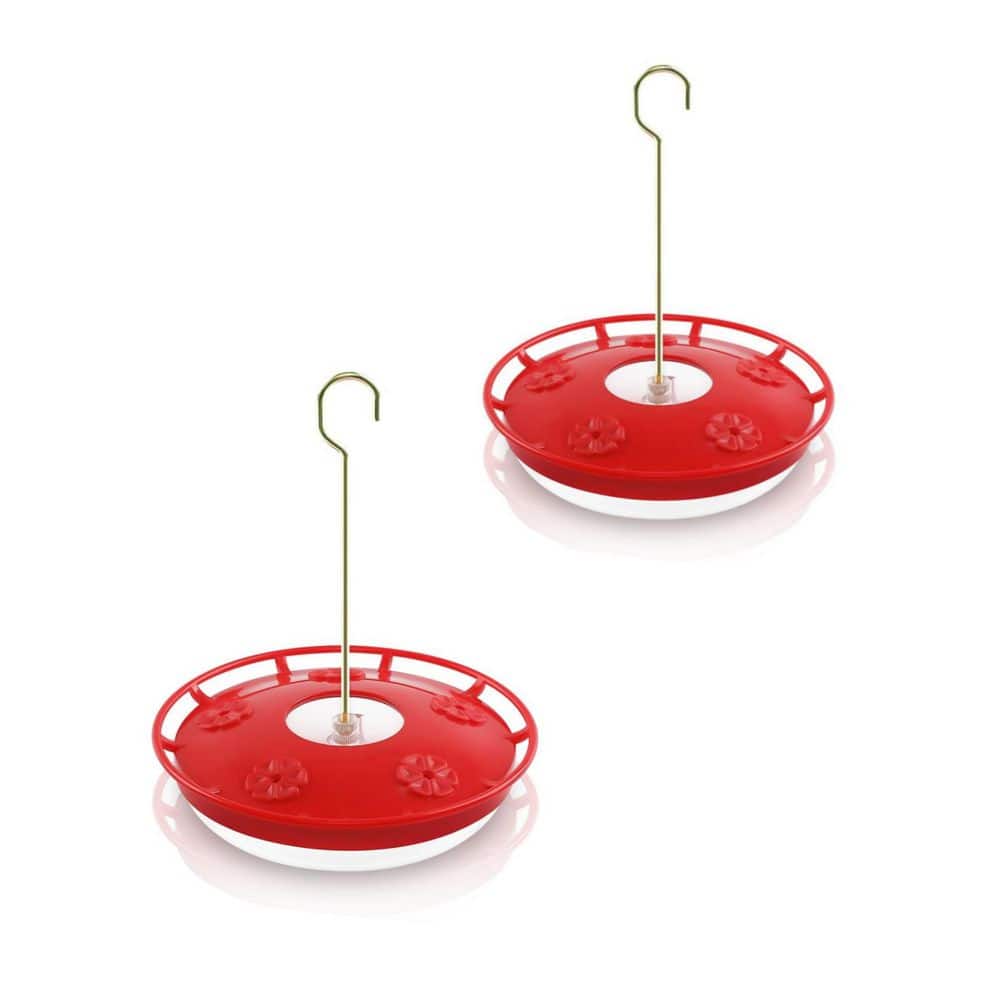 Red 16 oz. Hummingbird Feeders with 5 Ports Ant and Bee Proof Leak-Proof for Outdoor Garden Decor Gifts (2-Pack) price history on PriceWatchPro