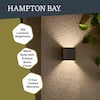 Hampton Bay 10-Watt Equivalent 150 Lumens Low Voltage Black Integrated LED  Round Outdoor InGround Well/Deck Light LDS-WR2BL3000K - The Home Depot