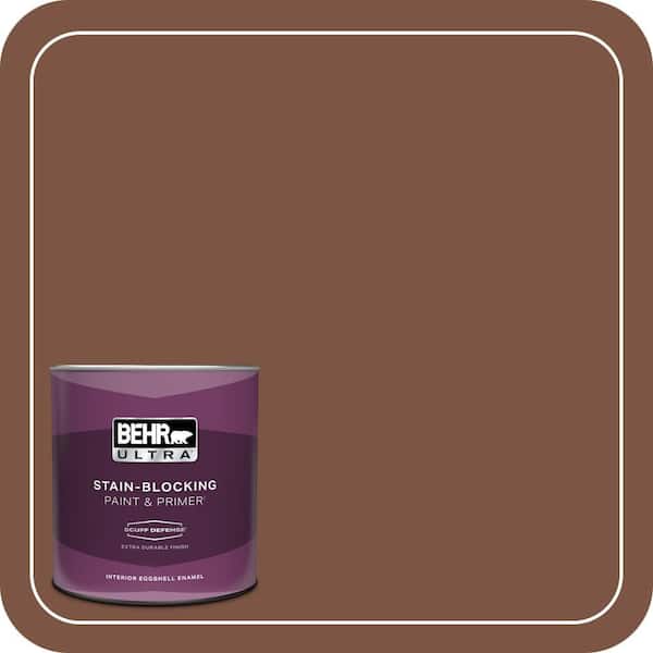 BEHR ULTRA 1 qt. #ECC-54-3 Wild Stallion Extra Durable Eggshell Enamel Interior Paint & Primer