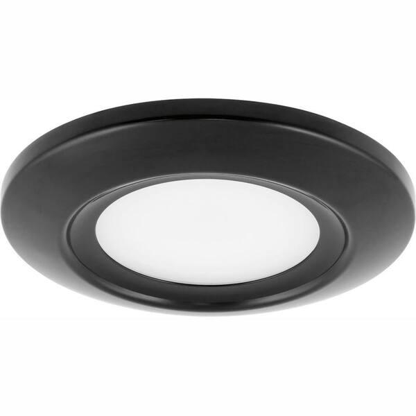 Progress Lighting 5.5 in. Surface Mount Collection 11-Watt Black Integrated LED Flush Mount