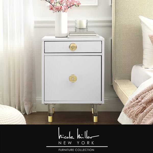 DIY GRAY & GOLD NIGHTSTAND — Making It With Danielle