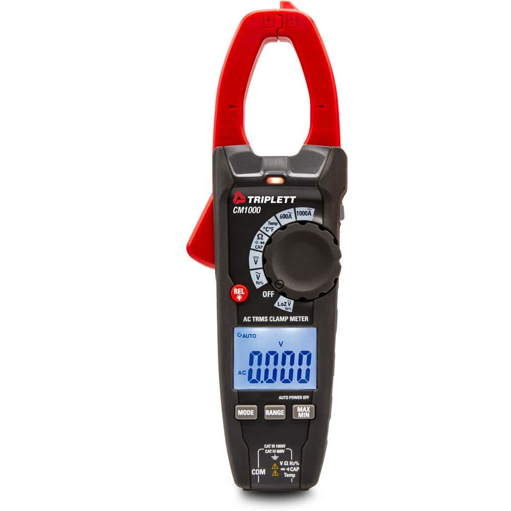 TRIPLETT 1000 Amp True RMS AC Clamp Meter with Certificate of Traceability to N.I.S.T -  CM1000-NIST