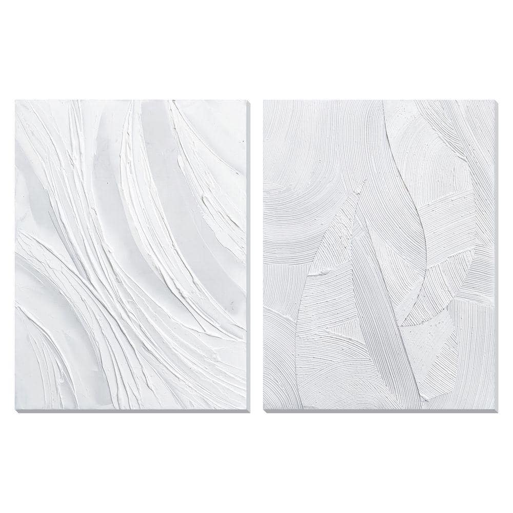 Classy Art 2-Piece Unframed Mixed Media Abstract Wall Art 48 in. x 32 ...