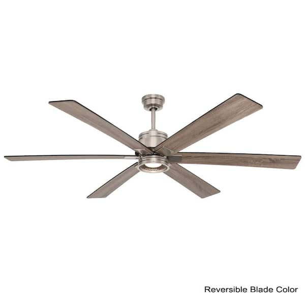 Home Decorators Collection 51770 70" LED Brushed Nickel Ceiling Fan with Remote Control for sale online 