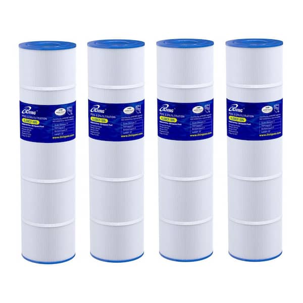 iLIVING ILG8CF-105 Pool and Spa Replacement Filter Cartridge, Compatible with Pentair, Ultral, Unicel, Filbur, Pleatco, 4-Pack