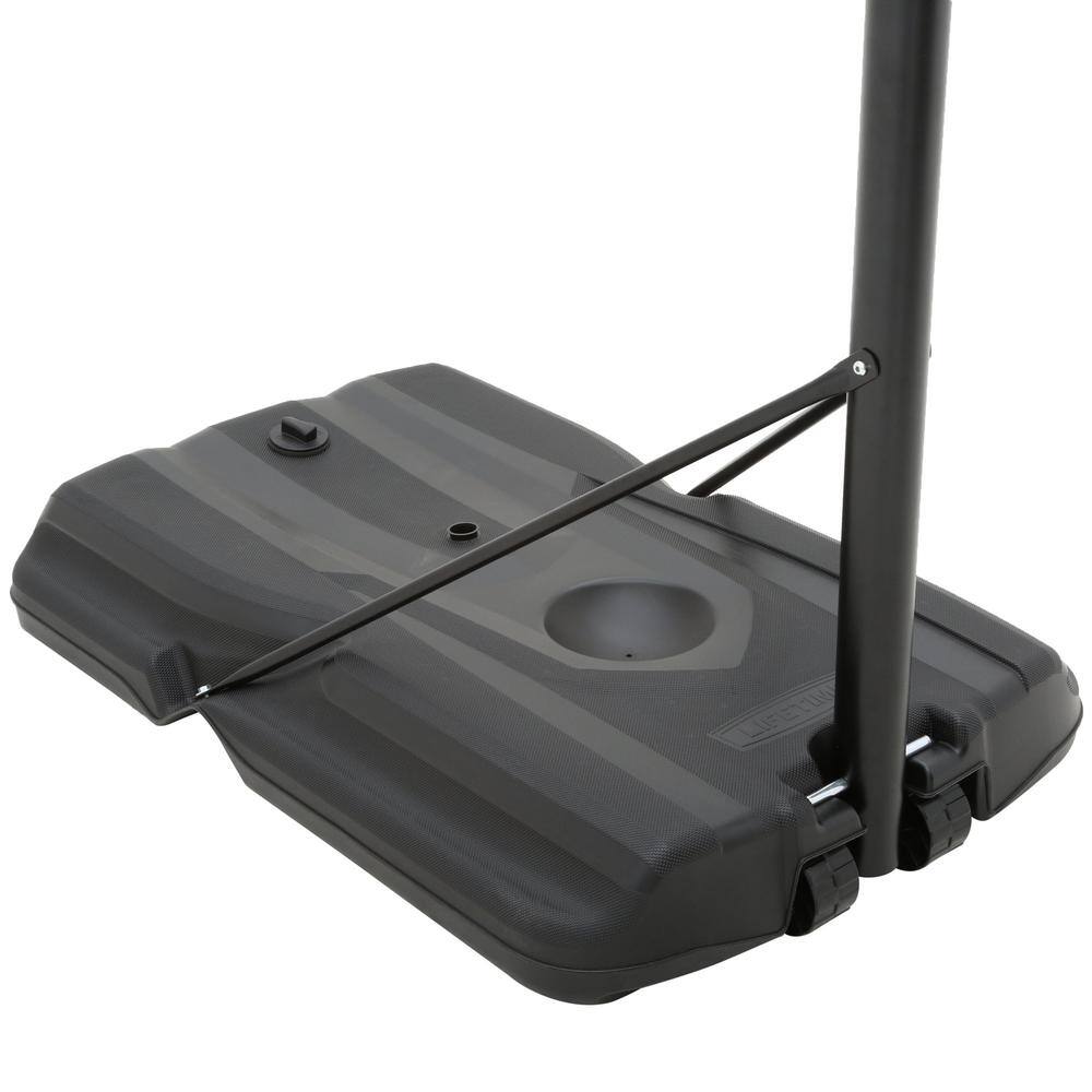Adjustable 44" Portable Basketball Hoop with UV-Protected Backboard