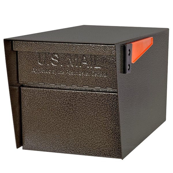 Mail Boss Mail Manager Street Safe Bronze Post-Mount Mailbox with