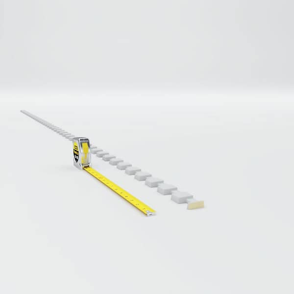 Ekena Millwork Dentil Block 0.5 in. D x 0.5 in. W x 96 in. L Polyurethane Crown Moulding