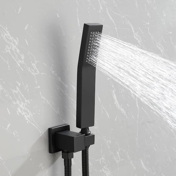 Matt and Nat Kalista サイズ37 ブラック Tahanbath 2-Spray Patterns Square Wall Mount Rain Dual
