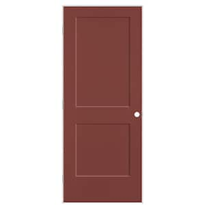 32 in. x 80 in. 2-Panel Logan Right-Hand Solid Core Red Bluff Molded Composite Single Prehung Interior Door