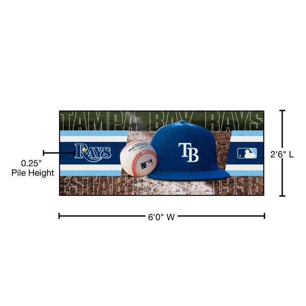 Fanmats  Tampa Bay Rays Baseball Mat