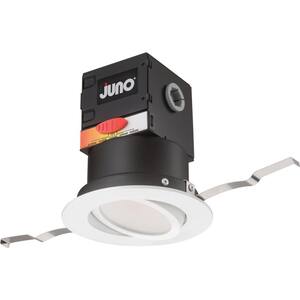 Contractor Select JBK4 ADJ 4 in. Selectable CCT Canless Integrated LED White Adjustable Trim Recessed Light