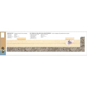 Laminate Endcap Kit for Countertop with Integrated Backsplash with Eased Edge in Tuscan Romano