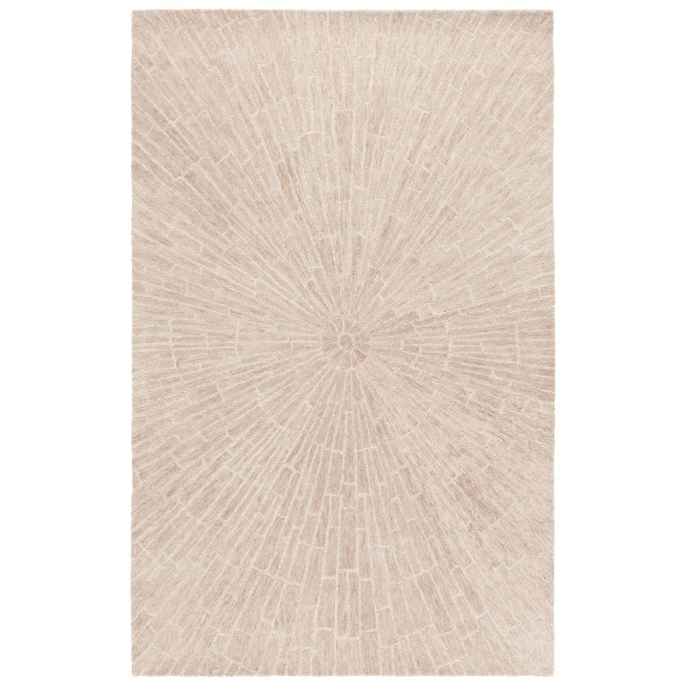 Marquee 5 ft. x 8 ft. Light Green/Beige Radial Abstract Area Rug price history on PriceWatchPro