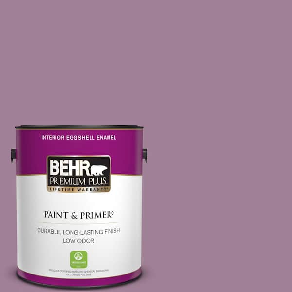 BEHR PREMIUM PLUS 1 gal. #PMD-82 Violet Bouquet Eggshell Enamel Low Odor Interior Paint & Primer